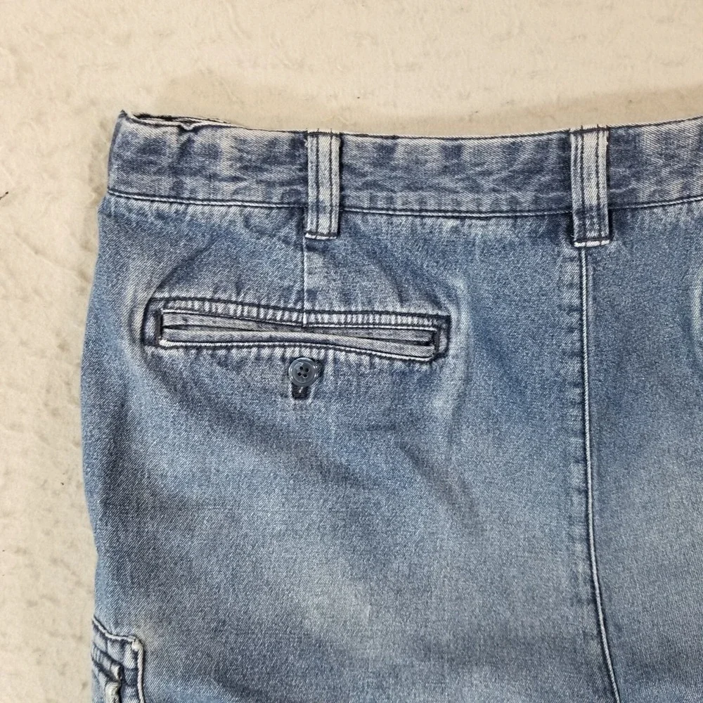 Island Republic cargo hiking shorts men's 38x9 Comfort waist blue denim outdoor‎